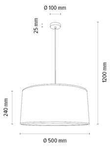 Spot-Light 1017400711550 - Lestenec na vrvici BENITA 1xE27/40W/230V hrast