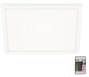 Briloner 7091-416 - LED RGBW Zatemnitvena stropna svetilka SLIM LED/22W/230V + Daljinski upravljalnik