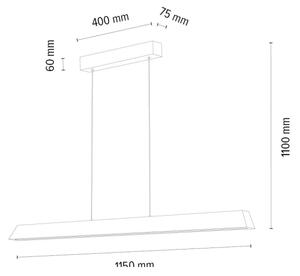 Spot-Svetilka 1037401500000 - LED Zatemnitveni lestenec na vrvici 3xLED/14W/230V hrast