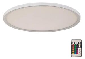 Briloner 7094-416 - LED RGBW Zatemnitvena stropna svetilka SLIM LED/22W/230V + Daljinski upravljalnik