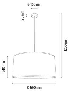 Spot-Light 1017400511529 - Lestenec na vrvici BENITA 1xE27/40W/230V hrast