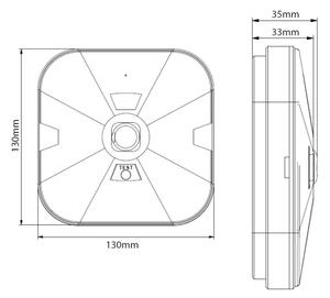 LED Zasilna svetilka GATRION LED/3W/230V 6000K IP54