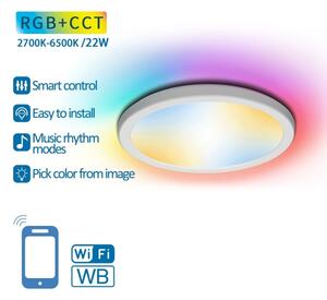 Aigostar - LED RGB+CCT Stropna svetilka LED/22W/230V 2700-6500K Wi-Fi