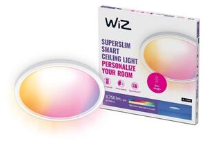 WiZ - LED RGB Zatemnitvena stropna svetilka SUPERSLIM LED/32W/230V Wi-Fi bela