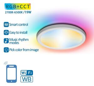 Aigostar - LED RGB+CCT Stropna svetilka LED/19W/230V 2700-6500K Wi-Fi