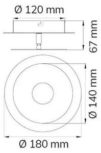 Wofi 451901709000 - LED Stenska svetilka AFIR LED/6W/230V krom