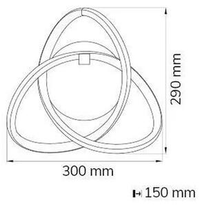 Wofi 4134.01.88.9000 - LED Stenska svetilka INDIGO LED/14W/230V