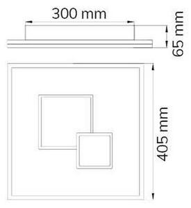 Wofi 11247 - LED Zatemnitvena stropna svetilka NADRA LED/27W/230V