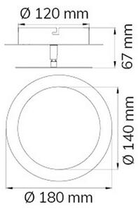 Wofi 451701709000 - LED Stenska svetilka SLIGO LED/6W/230V krom