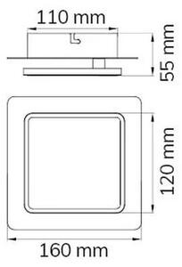 Wofi 4785.01.06.9000 - LED Stenska svetilka SUTTER LED/4,5W/230V bela