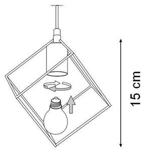 Ideal Lux - Lestenec na vrvici ICE 5xE27/60W/230V