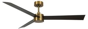 Lucci air 21610549- LED Zatemnitveni ventilator CLIMATE 12W/230V wenge/zlata + Daljinski upravljalnik