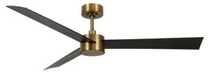 Lucci air 21610549- LED Zatemnitveni ventilator CLIMATE 12W/230V wenge/zlata + Daljinski upravljalnik