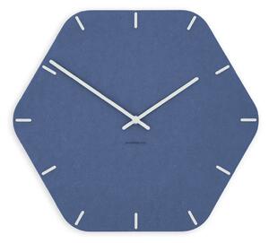 Stenska ura Luxhora Pura Hex Dark Blue 11 barv kazalcev