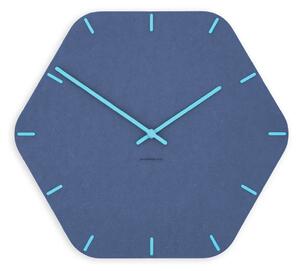 Stenska ura Luxhora Pura Hex Dark Blue 11 barv kazalcev