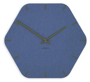 Stenska ura Luxhora Pura Hex Dark Blue 11 barv kazalcev