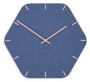Stenska ura Luxhora Pura Hex Dark Blue 11 barv kazalcev