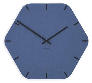 Stenska ura Luxhora Pura Hex Dark Blue 11 barv kazalcev