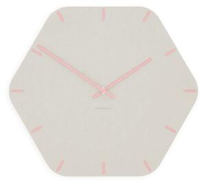 Stenska ura Luxhora Pura Hex White 10 barv kazalcev