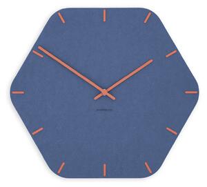 Stenska ura Luxhora Pura Hex Dark Blue 11 barv kazalcev