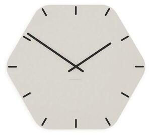 Stenska ura Luxhora Pura Hex White 10 barv kazalcev