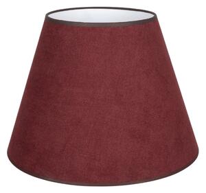 Duolla Svetilni senčnik Cone, temno rdeč, višina 30 cm, tekstil, Rdeča, Tkanine / tekstil
