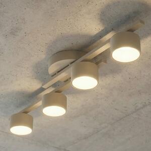 EMIBIG LIGHTING Stropna svetilka FRAGMENT, bež, dolžina 87 cm, 4-kraka, kovinska, zatemnjen, Bež, Dnevna soba / jedilnica, Kovina, Sodobni, Polkrožni strop z razmikom