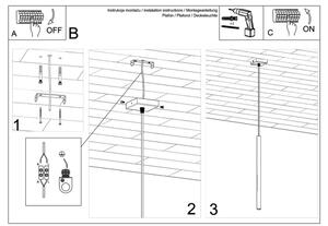 Brilagi - LED Lestenec na vrvici DRIFA 1xG9/4W/230V bela