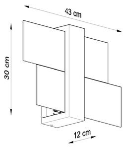 Brilagi - LED Stenska svetilka HERA 1xE27/7,5W/230V les