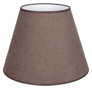 Duolla Svetilni senčnik Cone, rjav, višina 30 cm, tekstil, Rjava / rjasta, Tkanine / tekstil