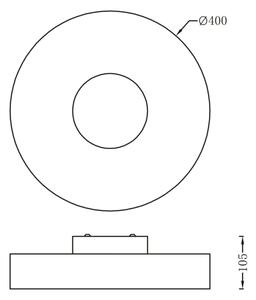 Globo 15185D2 - LED Stropna svetilka PACO LED/24W/230V