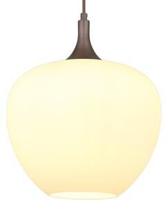 Globo 15548H1C - Lestenec na vrvici MAXY 1xE27/60W/230V bela/rjava