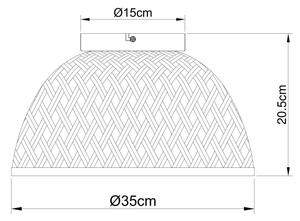 Globo 15767D - Lestenec COLLY 1xE27/15W/230V bambus