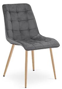 Jedilni stol SPLIT VELVET, temno siva