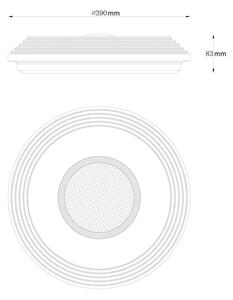 Globo 41293-24 - LED Zatemnitvena stropna svetilka LED/24W/230V 2700-6500K + Daljinski upravljalnik