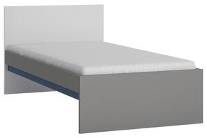 Modern Living Postelja Laser, Bela, Siva, 90x200cm