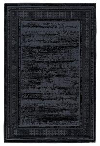 RAVNO TKANA PREPROGA 120/170 cm črna