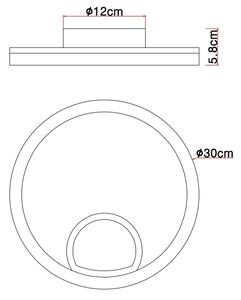 Globo 67298D - LED Stropna svetilka BEATRIX LED/12W/230V