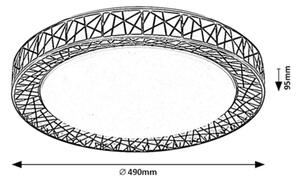 Rabalux 71140 - LED Zatemnitvena stropna svetilka NILIN LED/48W/230V 3000-6500K