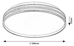 Rabalux 71141 - LED Zatemnitvena stropna svetilka GANDOR LED/24W/230V 3000-6500K