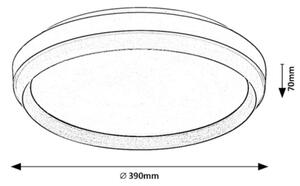 Rabalux 71159 - LED Stropna svetilka FONTANA LED/24W/230V 3000K