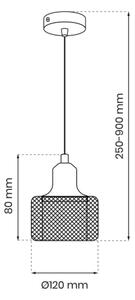 Lestenec na vrvici LUMI 1xG9/8W/230V