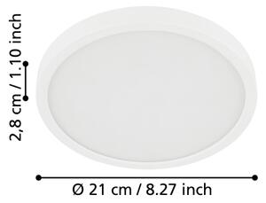 Eglo 900654 - LED Kopalniška stropna svetilka FUEVA LED/17W/230V bela IP44