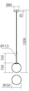 Redo 01-2623 - Lestenec na vrvici NIVA 1xE14/28W/230V