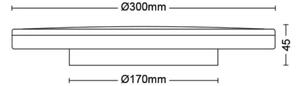 Philips- LED Zatemnitvena stropna svetilka OZZIET SCENE SWITCH LED/18W/230V 2700K