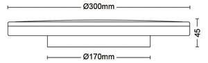 Philips- LED Zatemnitvena stropna svetilka OZZIET SCENE SWITCH LED/18W/230V 4000K