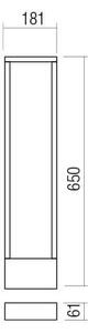 Redo 90509 - LED Zunanja svetilka WALD LED/10W/230V IP65 antracit