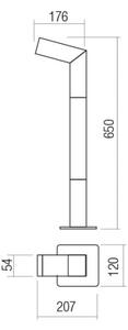 Redo 90511 - LED Zunanja svetilka WOODY LED/10W/230V IP54 antracit