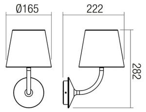 Redo 9124 - LED Zunanja stenska svetilka GIORGIO LED/7W/230V IP65 bela