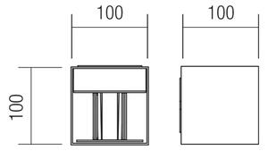 Redo 90291 - LED Zunanja svetilka WINK LED/10W/230V IP54